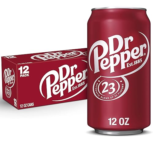 Dr Pepper Soda, 12 fl oz cans, 12 pack - Regular - 12 Fl Oz (Pack of 12)