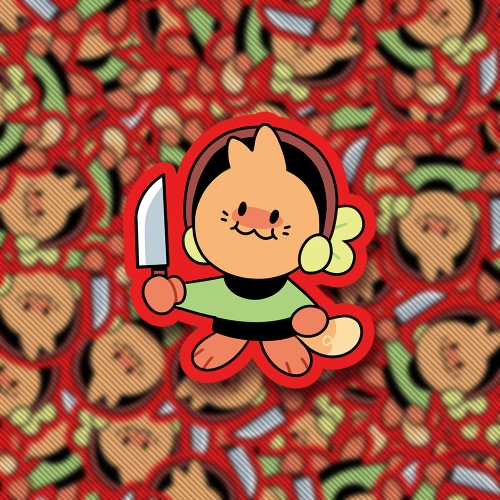 Jacadamia Macamo Knife Sticker