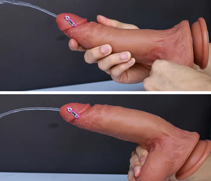 Realistic Squirting Dildo, Cum Water Spray Dildo, Ejaculating Dildoes, Huge Realistic Dildo,Squirting Cumming Softee Dildo with Suction Cup.