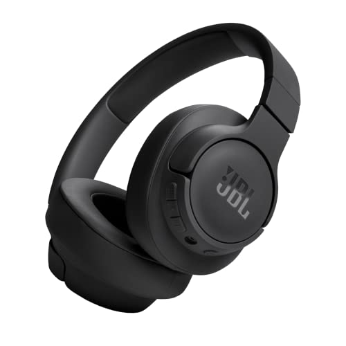JBL Tune 720BT Wireless Over-Ear Headphones, with JBL Pure Bass Sound, Bluetooth 5.3, Hands-Free Calls, Audio Cable and 76-Hour Battery Life, in Black - black