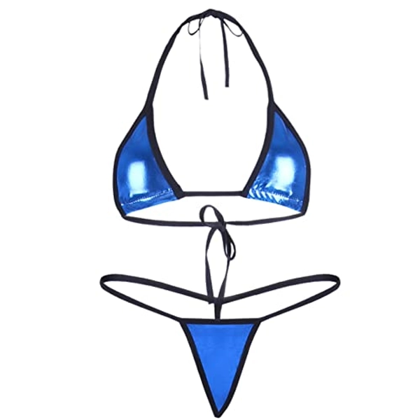 Throne | Wettpussycat | iEFiEL Women Shiny Micro String Bikini Swimsuit ...