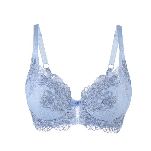 Ashley Embroidery Silk & Organic Cotton Supportive Bra - 36D