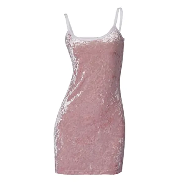 LoliMiss My Date with the President's Daughter Hallie Costume Cute Pink Spaghetti Strap Cami Slip Mini Dress - Small - Pink