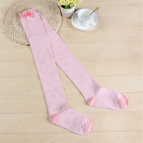 Bows & Hearts Thigh Highs - Pink