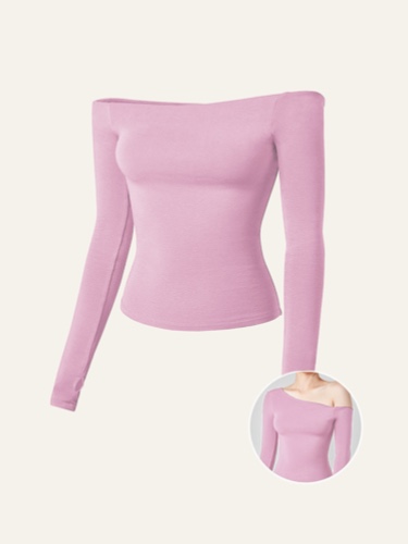 Eco-MiyaMoon® Second Skin Heat-Tech Multi-Wear Body Top - Millenial Pink / S