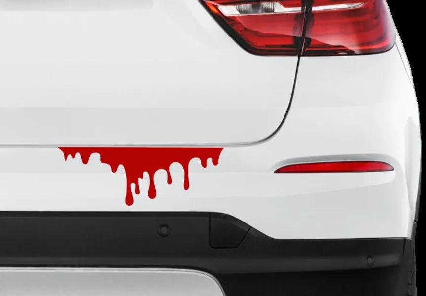 Funny Blood vinyl sticker Decal For bmw honda audi vw volkswagen toyota ford renault seat nissan opel hyunda accessories