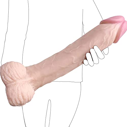 16.14 Inch Huge 3 Inch Thick Oversize Realistic Toy, Female Masturbation Massive Toy for Women Couple(Skin) - Skin