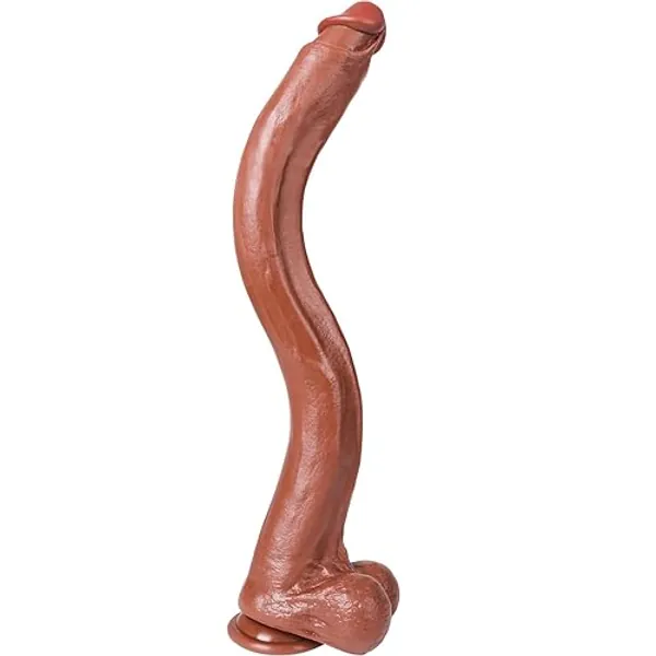 22.64 Inch Super Long Dildo Huge Giant Dildo for Deepest Sex,Realistic Big Thick Anal Dildo with Small Glans,Soft Flexible Strap on Dildo with Strong Suction Cup Large Dildo Sex Toys for Women Men Gay