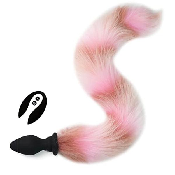 Fox Tail, Butt Plug with Smooth Long Fox Tail Anal Sex Toys Role Play Flirting Animal Tail/Anal Plug Fox Tail Sex Toys for Women/Cosplay Play-Mix Colors4