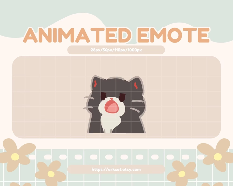 Animated Shock cat Emote