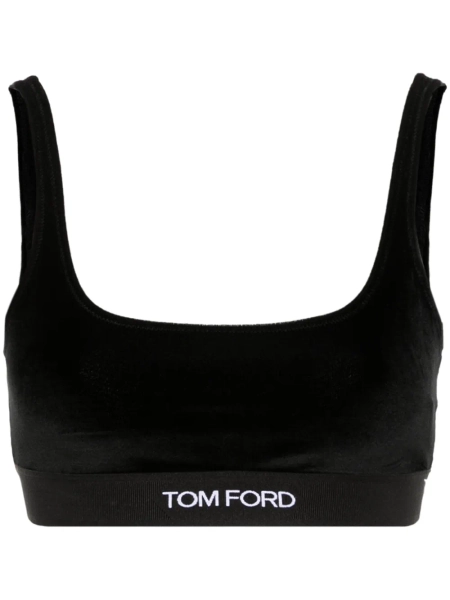 TOM FORD Samt-Bralet mit Logo-Jacquard | XXS