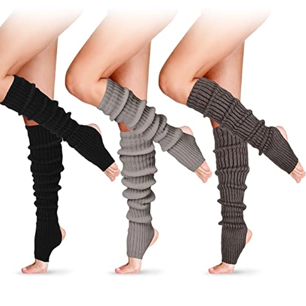 SATINIOR Long Stirrup Yoga Leg Warmers
