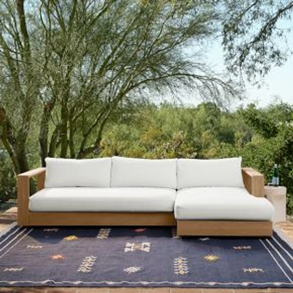 Telluride Outdoor 2-Piece Chaise Sectional Cushion Covers