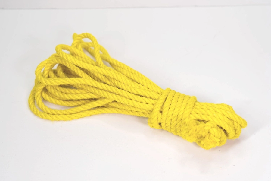 Yellow 6mm Jute Rope — Kinbaku Studio