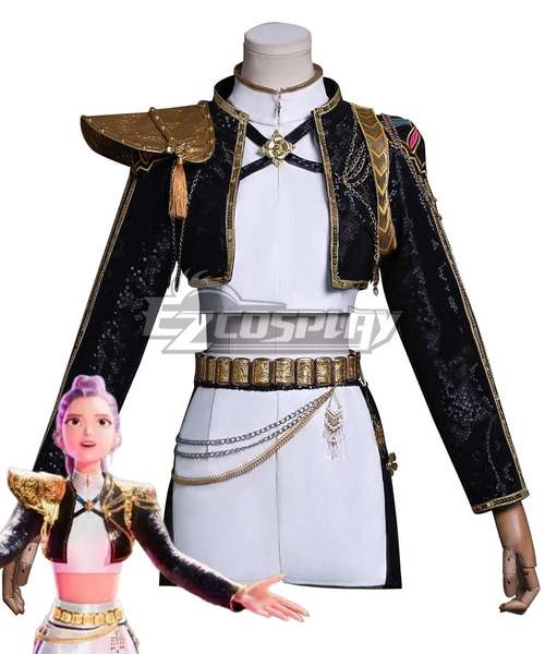 Kpop Demon Hunters Rumi Golden Take Down Outfit Cosplay Costume