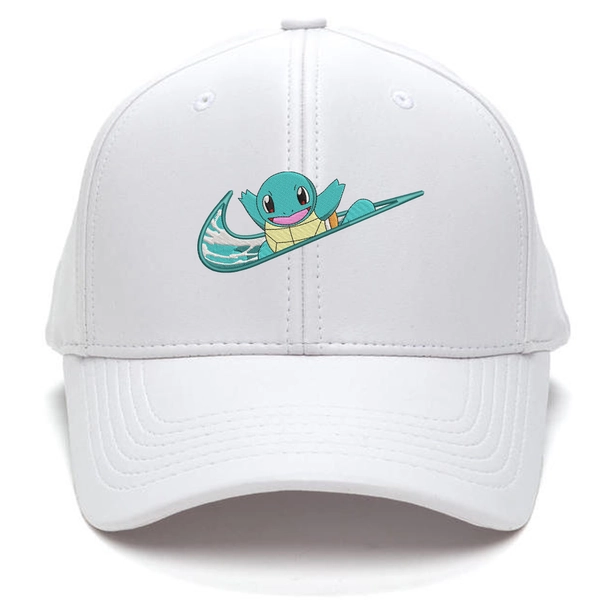 Squirtle Nicelogo Pokemon Embroidered Baseball Cap