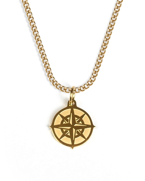 Compass Necklace (Gold)