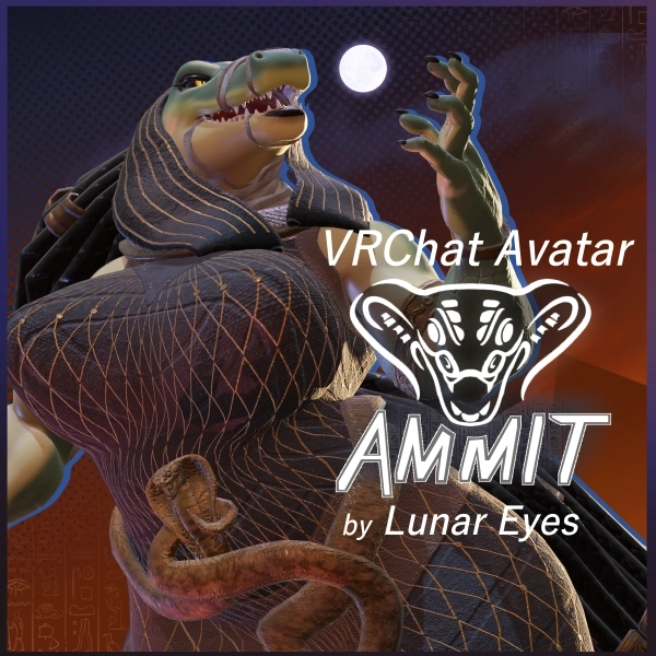 Ammit by Lunar VRC Avatar by LunarEyesStudio on Jinxxy