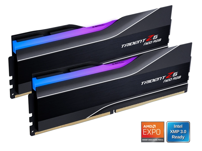 G.SKILL Trident Z5 Neo Series 64GB (2 x 32GB) 288-Pin PC RAM DDR5 6000 (PC5 48000) Desktop Memory Model F5-6000J3636F32GX2-TZ5NR