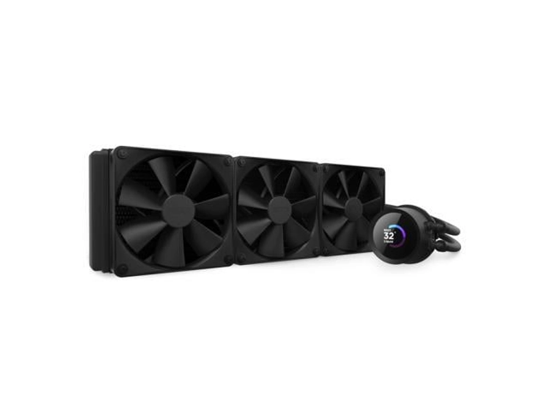 NZXT Kraken 360mm - RL-KN360-B1 – AIO CPU Liquid Cooler - LCD Display - 3 x F120P Static Pressure Fan Radiator Fans LGA 1851,1700 / AM5 Compatible