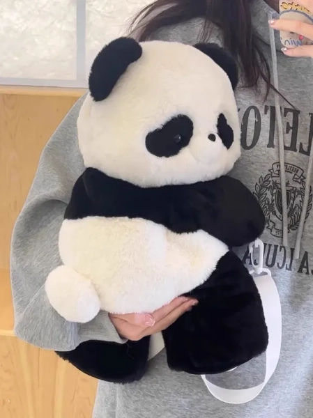 Cute Giant Panda Black Crossbody