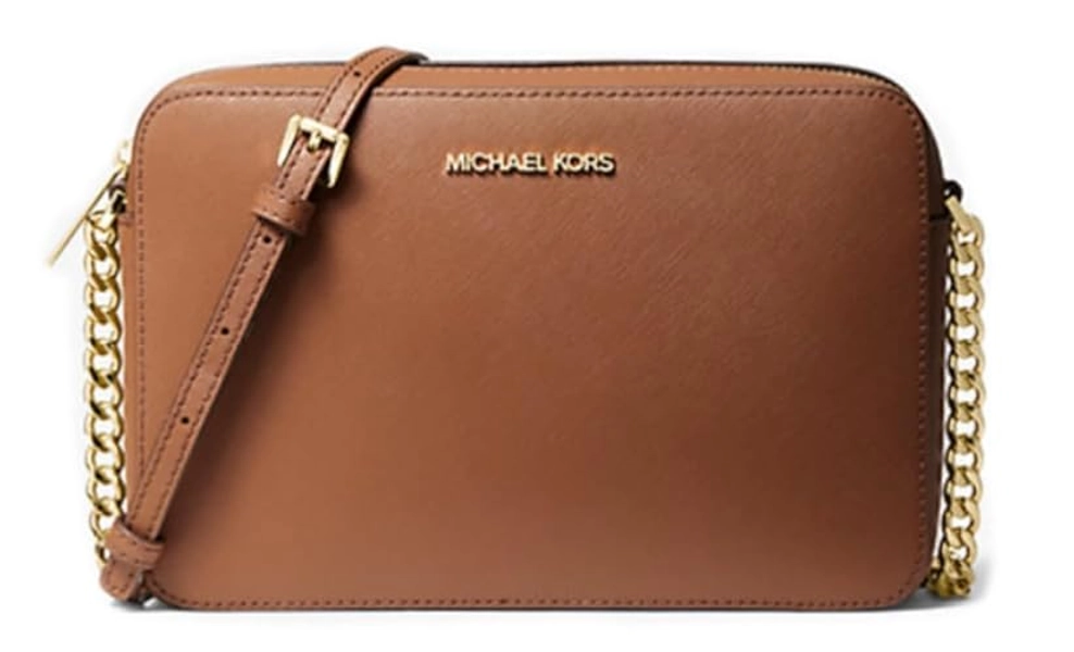 Michael Kors Women's Jet Set Item Lg Crossbody (Luggage)