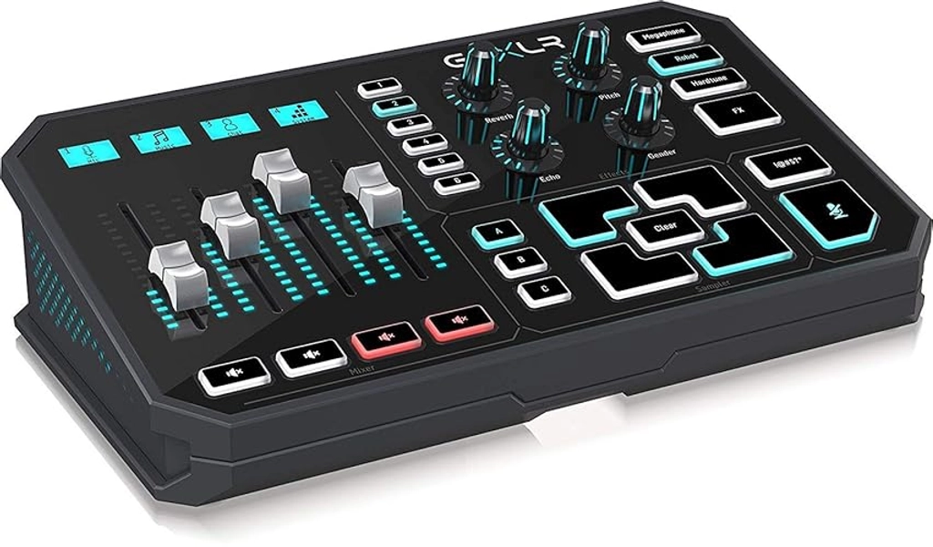 TC-Helicon GoXLR Revolutionary Online Broadcaster Platform with 4-Channel Mixer, Motorized Faders, Sound Board and Vocal Effects, Officially Supported on Windows