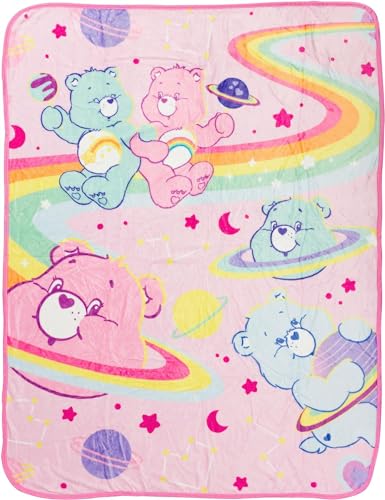 Silver Buffalo Care Bears Cosmic Bears 45" x 60" Raschel Throw - 45" x 60" - Care Bears Cosmic Bears