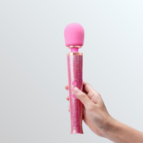 Le Wand 'All that Glimmers' Small Wand Vibrator - Pink
