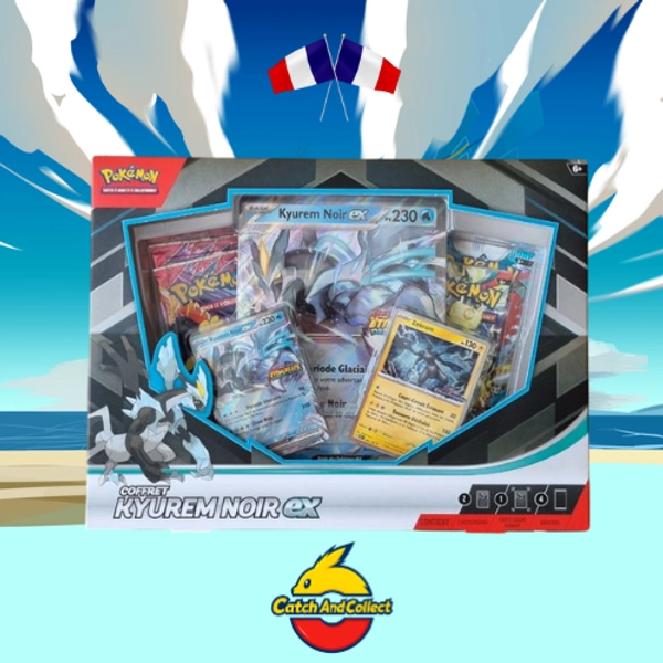 ❄️ Coffret Pokémon – Kyurem Noir EX – 4 Boosters FR – Produit Officiel Scellé