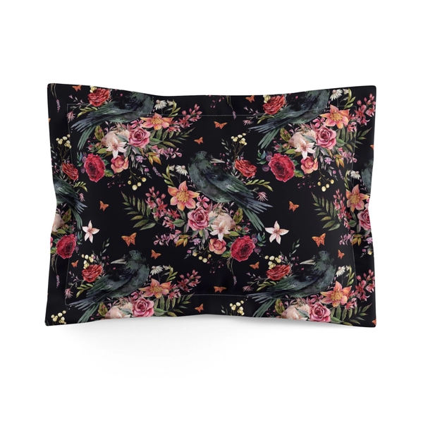 The Raven of the Wood Deluxe Microfiber Pillow Sham