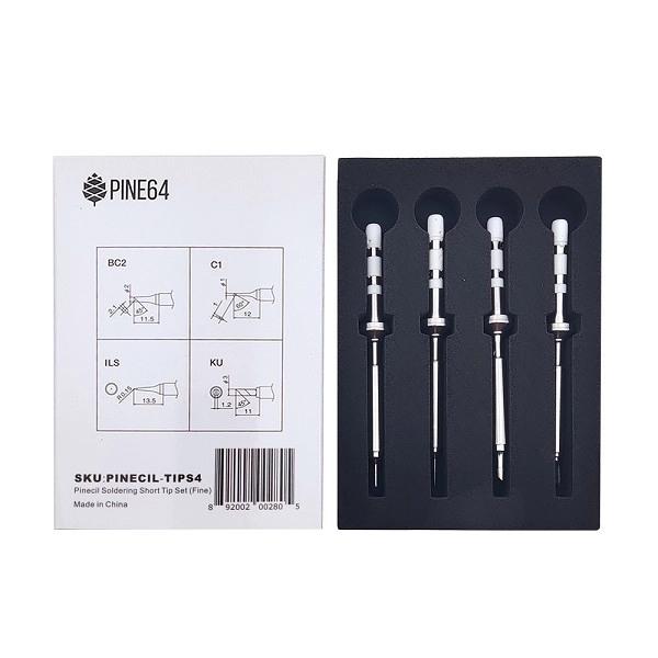 PINECIL Soldering Short Tip Set (Fine)