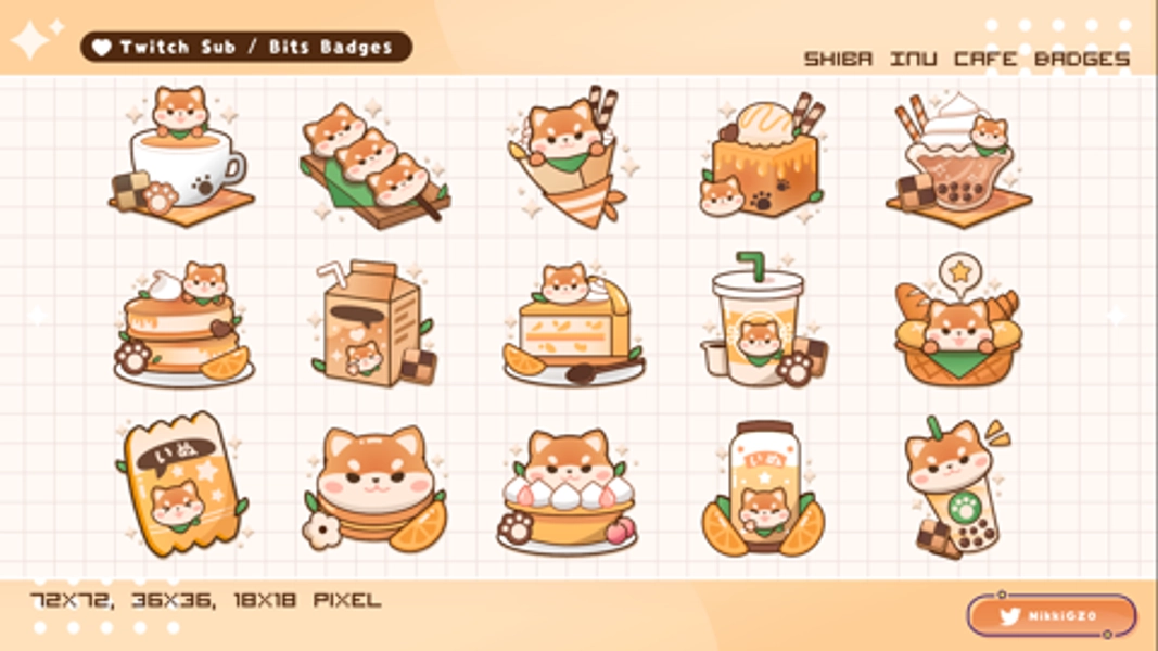 Shiba Inu Cafe: Twitch Badges