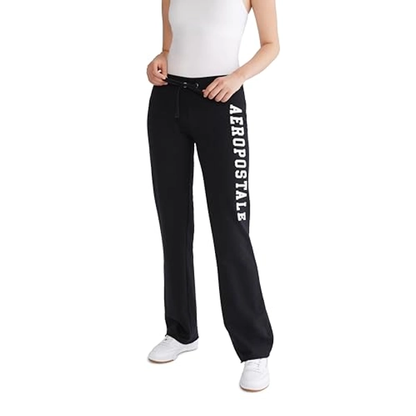 AEROPOSTALE Women's Aero Logo Flare Pant-Arches