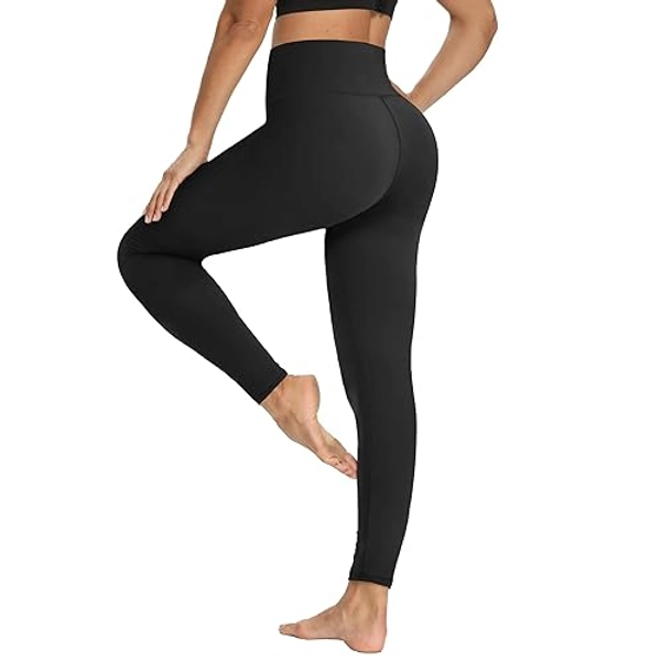 YOLIX Workout Leggings for Women - High Waisted Yoga Pants Tummy Control Compression for Running