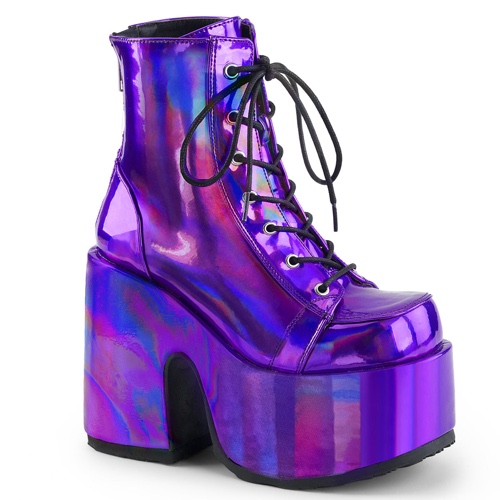 Camel-203 | Purple Hologram Vegan Leather / 6