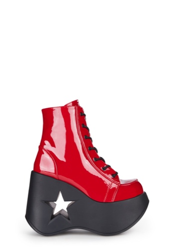 Red Dynamite-106 Platform Boots | RED / US 6