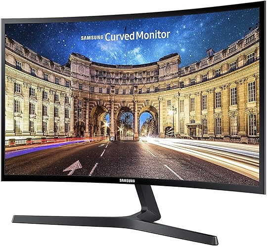 SAMSUNG 23.5” CF396 Curved Computer Monitor, AMD FreeSync for Advanced Gaming, 4ms Response Time, Wide Viewing Angle, Ultra Slim Design, LC24F396FHNXZA, Black - 24-Inch - HDMI/VGA