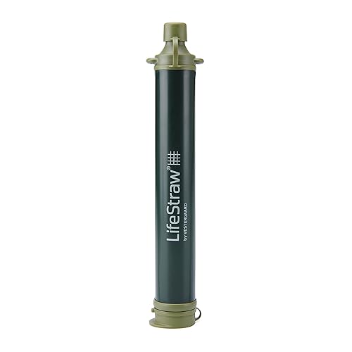 LifeStraw Personal Water Filter for Hiking, Camping, Travel, and Emergency Preparedness - Green - 1 Pack