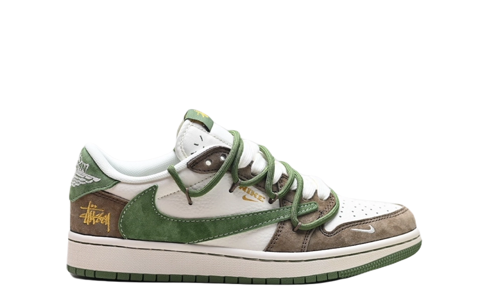 Nike Air Jordan 1 Travis Scott x Stussy white brown