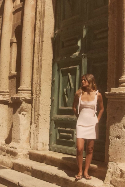 SHORT DRESS WITH BOWS