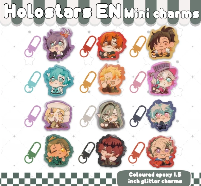 HOLOSTARS EN Mini Charms 1.5 Inch Coloured Epoxy Charms Armis Tempus Vanguard - Etsy