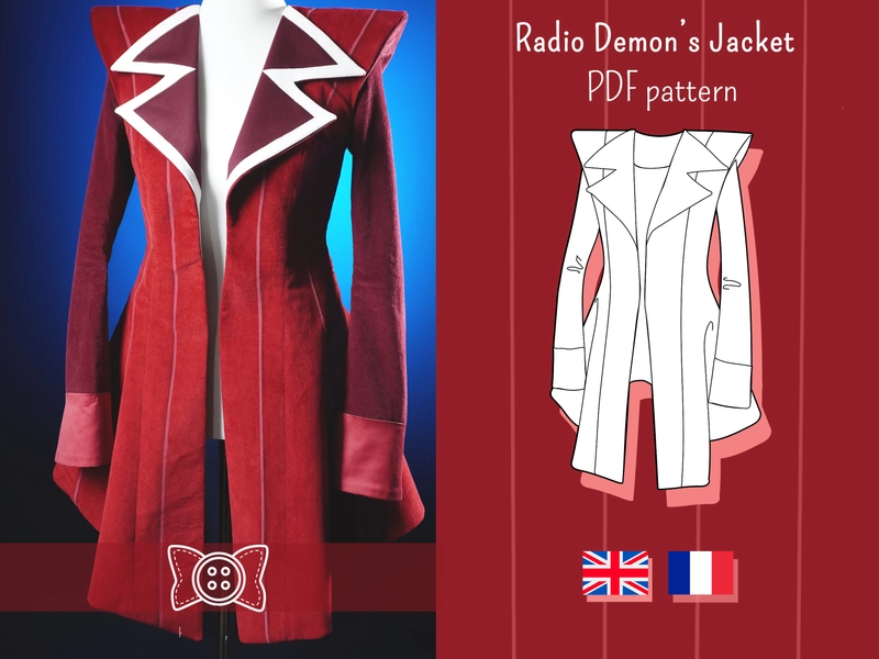 Alastor Hazbin Hotel Radio Demon PDF cosplay pattern