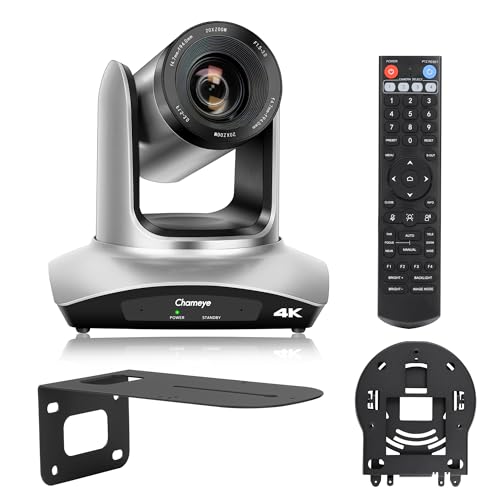 Chameye 4K PTZ Camera 20x Optical Zoom PTZ Camera 4K for Church Worship Conference Education Events, USB3.0/HDMI/LAN/PoE, C420