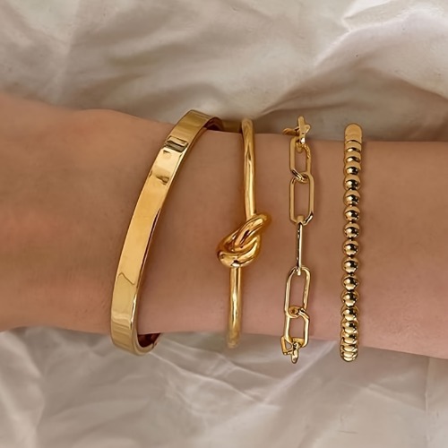 Gold Bracelet Stack