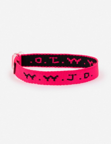 WWJD Bracelet | Neon Pink