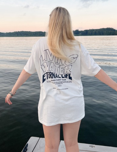 Living Water Cream Unisex Tee | S