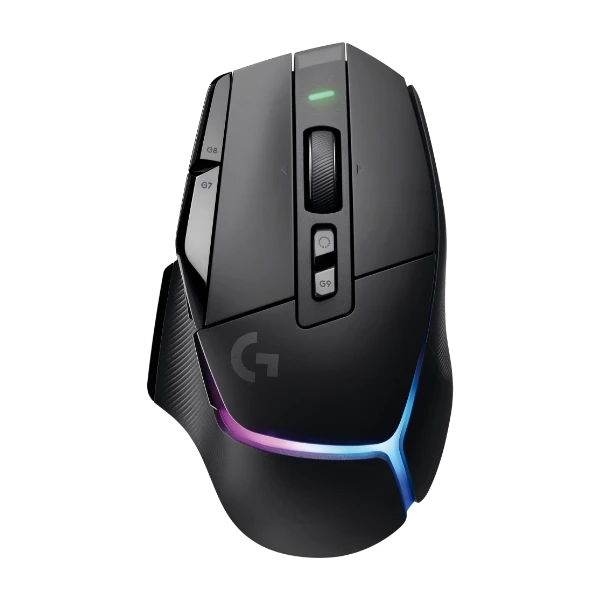 Logitech G502 X Plus Lightspeed trådlös gamingmus med Lightforce Hybridbrytere, Lightsync RGB, Hero 25K Gaming-Sensor - svart