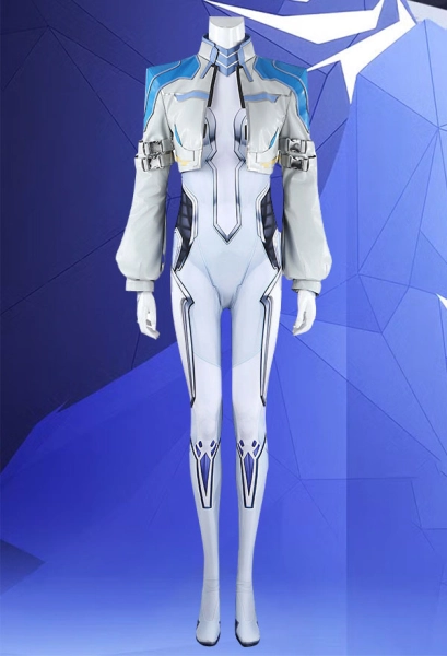 Rival Girl Tandy Cosplay Costume Jumpsuit with Jacket and Ear Clips