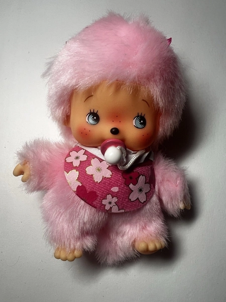 Bebichhichi Sakura Cherry Blossom Monchhichi pink pacifier plush 